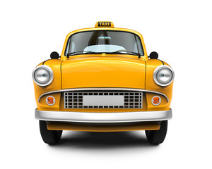 Fototapeta na wymiar Vintage Yellow Taxi