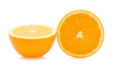 Orange fruit isolated on white background