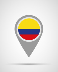 colombia flag location
