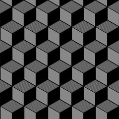 Elegant dark antique background image of cubic line geometry