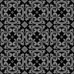 Fototapeta premium Elegant dark antique background image of round spiral flower cross
