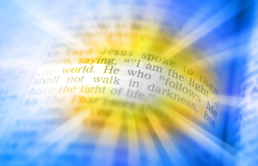 Bible text - I AM THE LIGHT OF THE WORLD - John 8:12