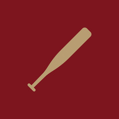 The baseball icon. Game symbol. Flat