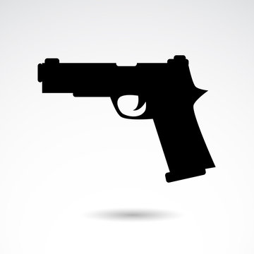 Gun vector icon.
