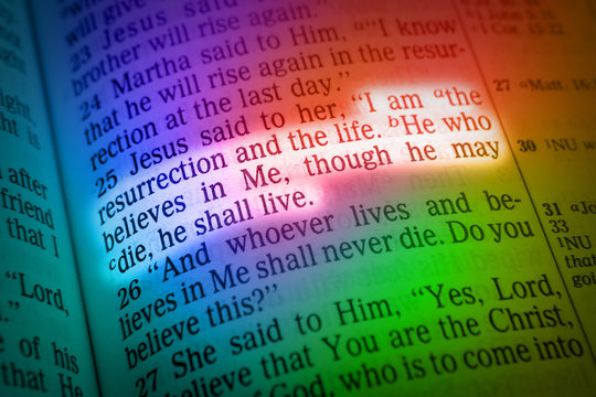 Bible text - I AM THE RESURRECTION AND THE LIFE