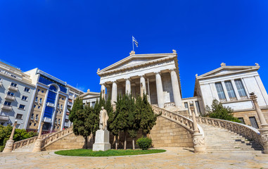 Fototapeta na wymiar national library in Athens, Greece, Europe