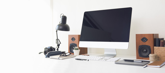 Mockup image of a desktop computer