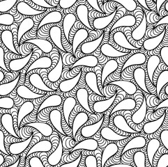 Vector floral background of drawn lines