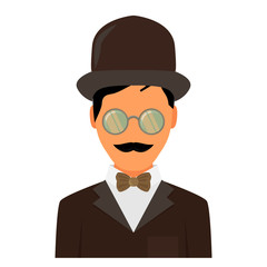 Vintage gentleman portrait