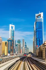 Keuken foto achterwand Midden-Oosten View of skyscrapers in Downtown Dubai - the UAE