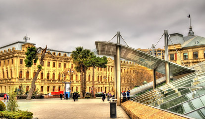 Exit from Icheri Sheher metro station in Baku
