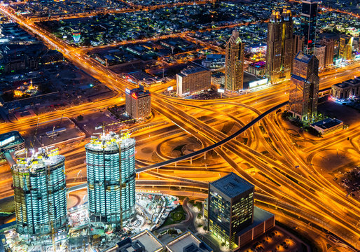 First Interchange on Sheikh Zayed Road in Dubai