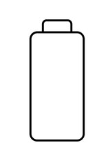 Battery icon on white background
