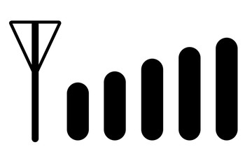 Signal icon on a white background