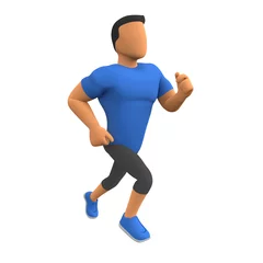 Foto op Plexiglas Fitness Mann läuft schnell © Dimitri Wittmann