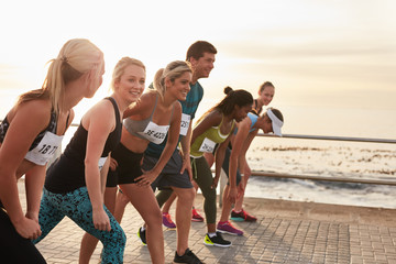 Racers at the starting line