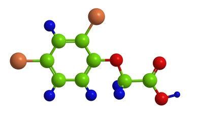 2,4-Dichlorophenoxyacetic acid - molecular structure
