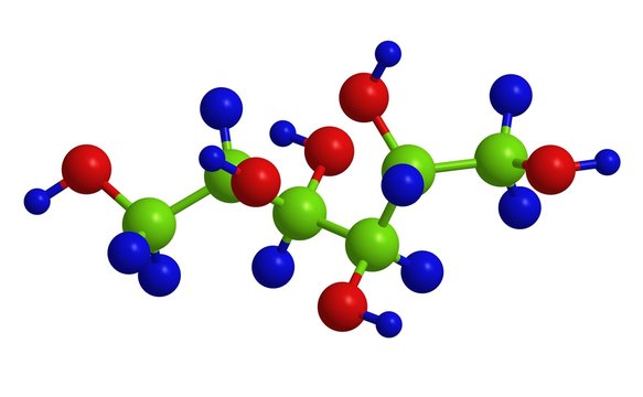 Mannitol - molecular structure