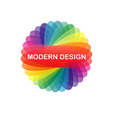 Vector abstract pattern. Logo flower. Template for modern design.