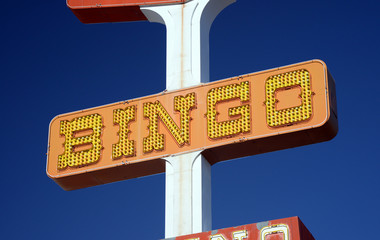vintage bingo sign