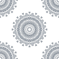 Mandala. Round Ornament Pattern. Vintage decorative elements. Hand drawn background. Islam, Arabic, Indian motifs.