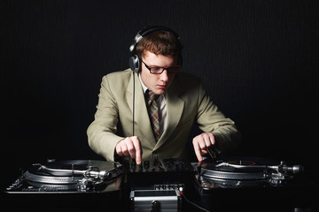 funny red haired DJ