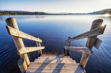 old wooden jetty