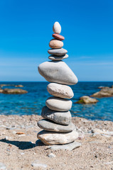 Steinmännchen am Strand