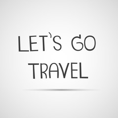 let's go travel font design