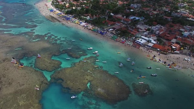 Aerial View of Porto de Galinhas, Pernambuco, Brazil