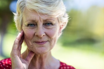 Portrait of smiling senior woman