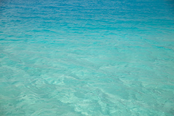 Fototapeta na wymiar sea or ocean blue transparent water