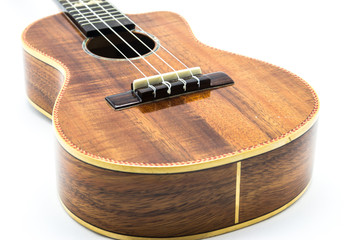 ukulele on white background