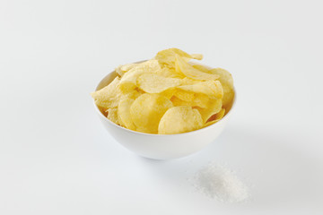 Salted potato chips
