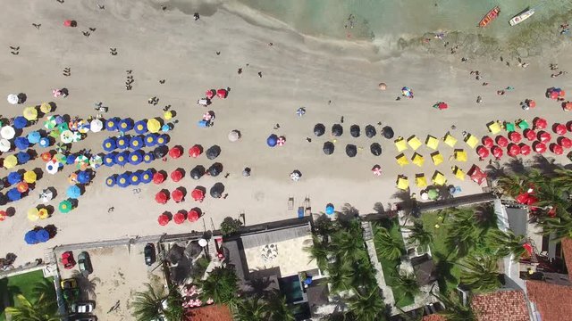 Aerial View of Porto de Galinhas, Pernambuco, Brazil
