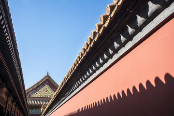 architecture abstract of The Forbidden City, Beijing