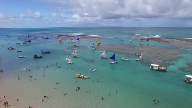 Aerial View of Porto de Galinhas, Pernambuco, Brazil