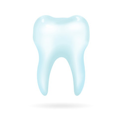 Tooth on a white background. Vector