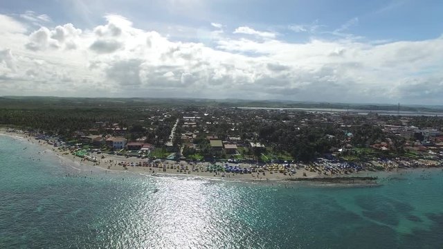 Aerial View of Porto de Galinhas, Pernambuco, Brazil