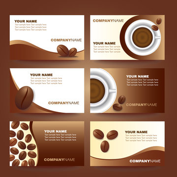 Business card coffee design