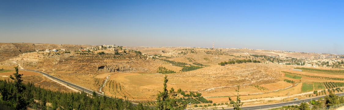 Panorama of palestinian village
