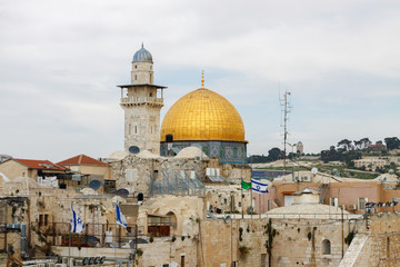 Obraz premium Góra meczetu Al-aksa w Jerozolimie