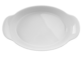 ceramic baking dish, isolated on white © Africa Studio