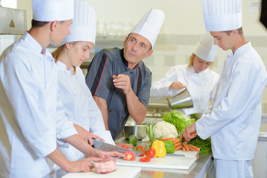 chef and his students