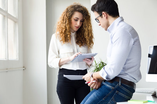 Business people working in the office