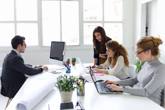 Business People Working In The Office