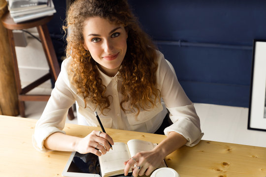 Businesswoman working in the office