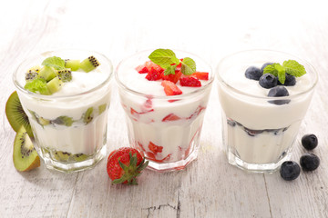 yogurt and fruit