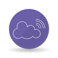 cloud computing icon design, vector illustration