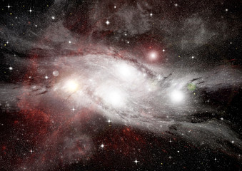 galaxy in a free space